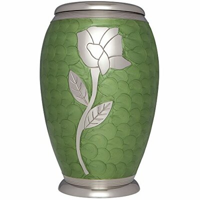 Green Single Rose Urn