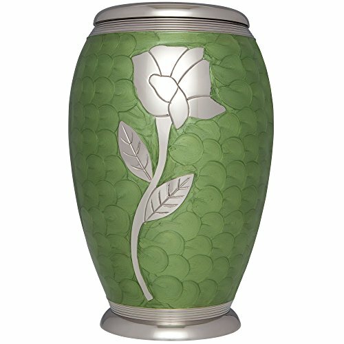 Green Single Rose Urn